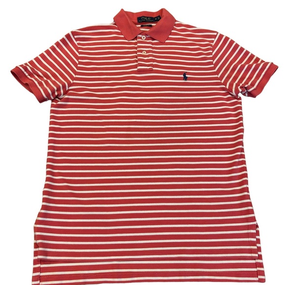 Polo Ralph Lauren Red Striped Polo Shirt M‎ - Picture 3 of 9